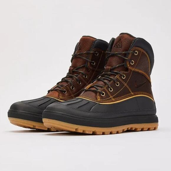 Nike ACG Woodside II Duck Boots Men's Size 8 Mid Calf Waterproof Lace Up Leather - Picture 1 of 13